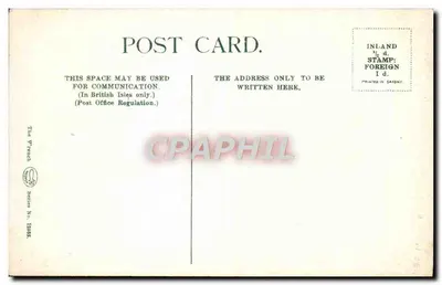 Dolgelley Road, Barmouth — visão do lago e das colinas — The Wranch, série 12635 — Verso