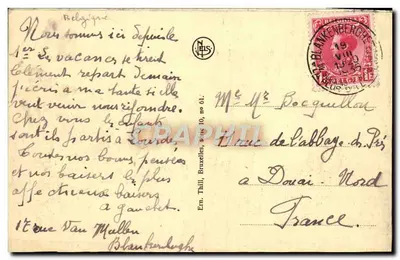 Blankenbergh — La Digue et le Monument De Bruyne et Lippens — Éditeur NELS, n° 61 — Rewers