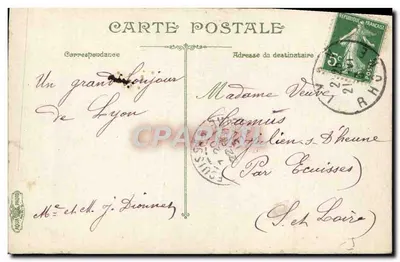 Lyon - A Igreja de São Nizier — editor L.V. & Cie, n°38 — Verso