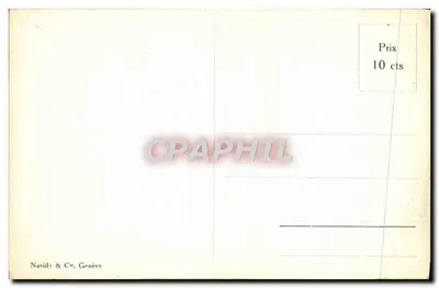 Genève. A Ponte dos Pâquis e a Baía — Navill & Co, Genève, n° 4042 — Verso