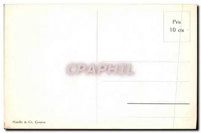 Ginevra. La Rade. — Vista del porto con una nave a vapore — Naville & Co, Ginevra, n° 4046 — Verso