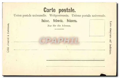 Chillon, więzienie Bonivarda w 1255 — G. Anderegg, Chillon, nr 2212 — Rewers