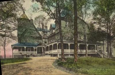 Victoria Inn — vista lateral — Asheville, NC — editor W. Pelton, n° de série 45