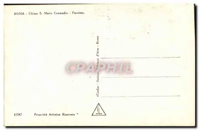 Kościół Santa Maria Cosmedin w Rzymie — wydawca Grafia, nr 61347 — Rewers