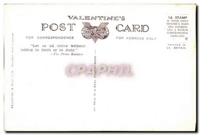 Cross and Main Street, (Looking East) Bellshill — Karta pocztowa Valentine's, wydawca Valentine & Sons Ltd, Dundee — Rewers