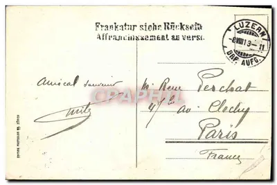 Luzern - Kriegs- und Friedensmuseum mit Alpen — éditeur PHOTON ZÜRICH, n° 2446 — Verso