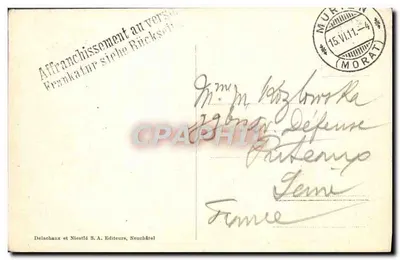 Morat - Murten — O porto — Delachaux et Niestlé S.A., Neuchâtel, n° 577 — Verso