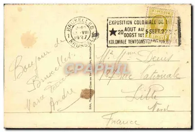 Bruxelas — Hotel de Ville — VEGIA — Verso