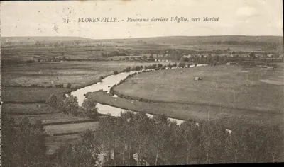 Florenville - Panorama atrás da Igreja, em direção a Marlué — Henri Georges, Bruxelas, n°15
