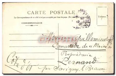 Bilhete postal antigo Argélia Mulher do Sul — Verso
