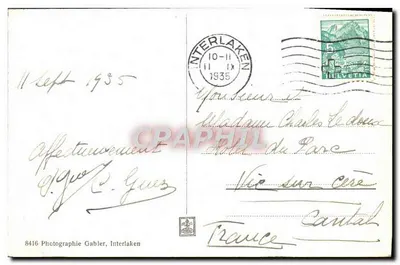 Interlaken - Generalansicht — Fotografia Gabler, n°8416 — Rewers