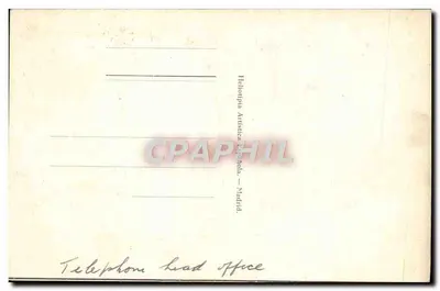 Madrid: Palácio da Telefónica — editor Heliotípica Artística Española, n°6 — Verso