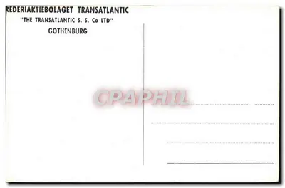 M/s "Barranduna" — navio de carga e interiores — Rédéria Aktiebolaget Transatlantic — Verso