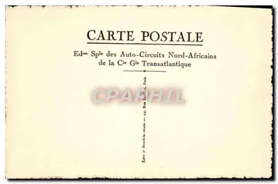 Riatia pod prysznicem — Wydawca: Edon Sple des Auto-Circuits Nord-Africains de la Cie Transatlantique — Rewers