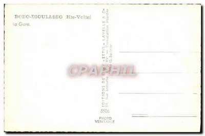 Bobo-Dioulasso — De Station — Uitgaven van Bobo-Dioulasso & Cie — Achterkant