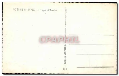 Dois Árabes — um cavaleiro e um homem no chão — Edições LINPHOT, série SC 8 — Verso