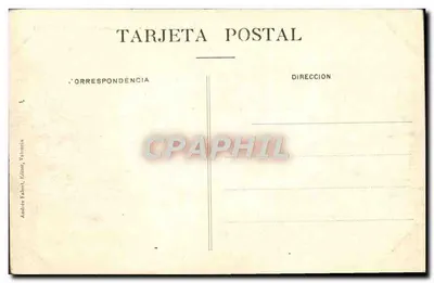 Cartagena — Desembocadura do Canal — Andréés Falchet, Editor, Valência — Verso