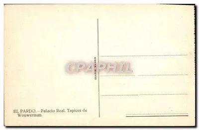 El Pardo — Pałac Królewski. Tapice Wouwermana — Rewers