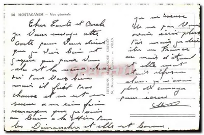 Mostaganem — Widok ogólny — Wydawnictwo Alexandre Sirecky, Oran — Rewers