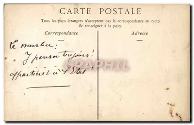 Stara pocztówka Salon De 1906 Penser Toujours Par Villeneuve — Rewers