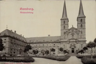 Bamberg. Michaelsberg. — Vista da igreja e do convento — Lautz u. Isenbeck, Darmstadt