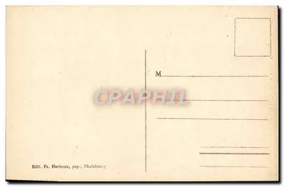 Phalsbourg - A Igreja — editor Fr. Herbster, n°6 — Verso