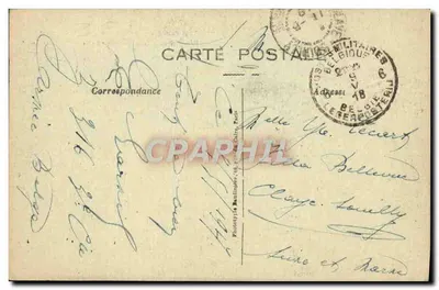Ypres em chamas — Bombardeio de junho de 1915 — Editor: Photo-Express, Paris — Verso