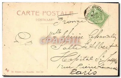 Ostende — Estudo de ondas — Dr. Trenkler Co., Bruxelas, n° 139 — Verso