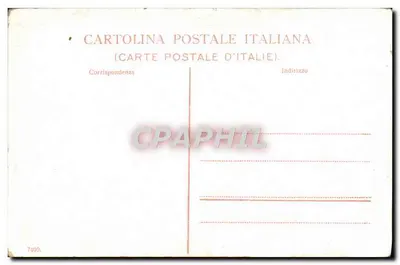 Milano. Zamek Sforza — Wieża Bona i wejście do Dziedziny Królewskiej — Kartka pocztowa włoska n° 7400 — Rewers