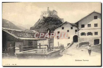 Castelo de Tarasp — castelo sobre rocha — J. F. S. - No. 44