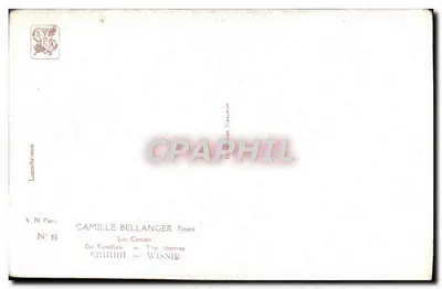 Mulher com cesta de cerejas — As Cerejas — Camille Bellanger, N° 49 — Verso