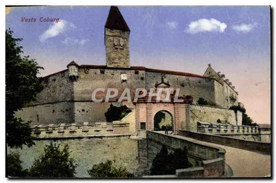 Veste Coburg — castelo fortificado com torre e ponte — editor SHOH