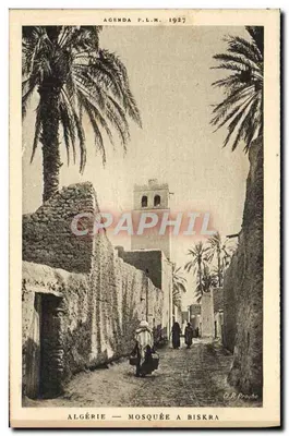 Argélia — Mesquita em Biskra — Agenda P.L.M. 1927