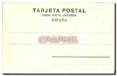 San Francisco in estasi — opera di Murillo — Collezione Romo y Fissel, Cartoline No. 214 — Verso
