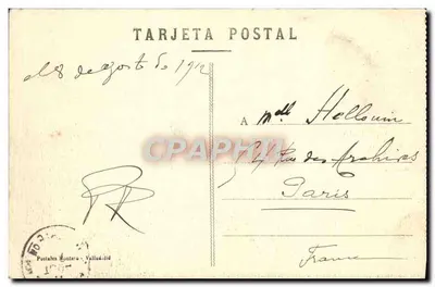 Valladolid — Estátua do poeta José Zorrilla — editada por Postales Montero — Verso