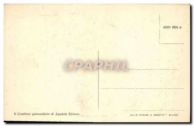 Aquileia - Bazylika - Wewnętrzne — wydawca Il Comitato parrocchiale di Aquileia — Rewers
