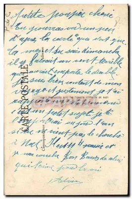 Boulogne-sur-Mer — La carretera hacia Wimereux en un día de mal tiempo — LL. n° 180 — Reverso