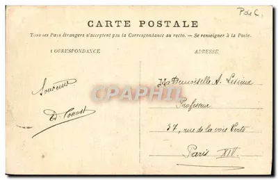 Boulogne-sur-Mer — Pontões e vista geral — Postes Calais — Verso