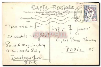 Boulogne-sur-Mer — O Casino e as Pistas — Verso