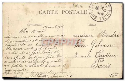 Boulogne-sur-Mer — Mar Revolto — Stevenard, editor Boulogne-sur-Mer, n° 15 — Verso