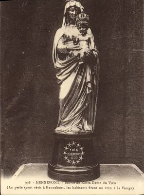 Hennebont — Estátua de Nossa Senhora do Voto — editor anônimo, n° 996