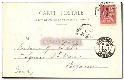 Barbizon - Gorge aux Renards — nr 21 — wydawca M. P. (lub M. P. R.) — Rewers