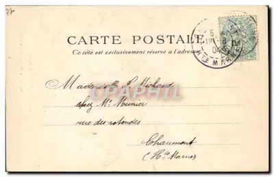 Meaux — Teatro — Fototipia A. Rep e Filliette em Château-Thierry — Verso