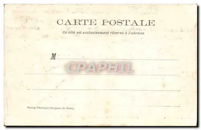 Fontainebleau — Entrada da Escola de Aplicação — Baudinière em Fontainebleau — Verso