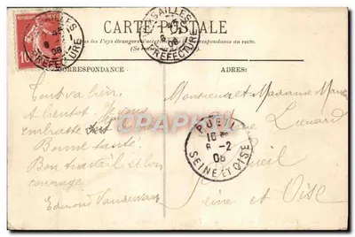 Versajles — Pałac — Orangeria i widok na miasto — LL. — N° 101 — Rewers