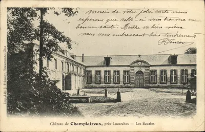 Castelo de Champlatreux, perto de Luzarches — As Estabulagens — Imp. Lib. J. Frémont, Peaumont-s-Oise