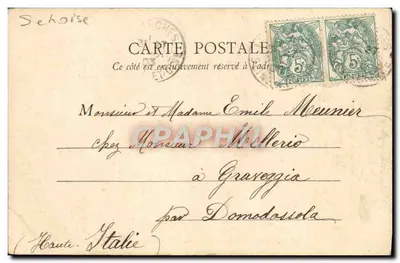 Castelo de Champlatreux, perto de Luzarches — As Estabulagens — Imp. Lib. J. Frémont, Peaumont-s-Oise — Verso