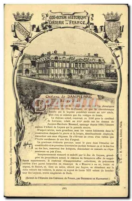 Castelo de Dampierre — Lorena — Coleção Histórica dos Castelos da França, editor II. Cuvillier, Paris, n° (80)