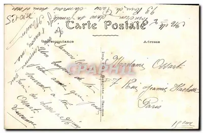 Zamek w CERNAY — C. J. 18. SANNNOIS. — Rewers