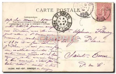 Dunkerque — Molo — Falciny, Fot. Wyd., Dunkerque — Rewers